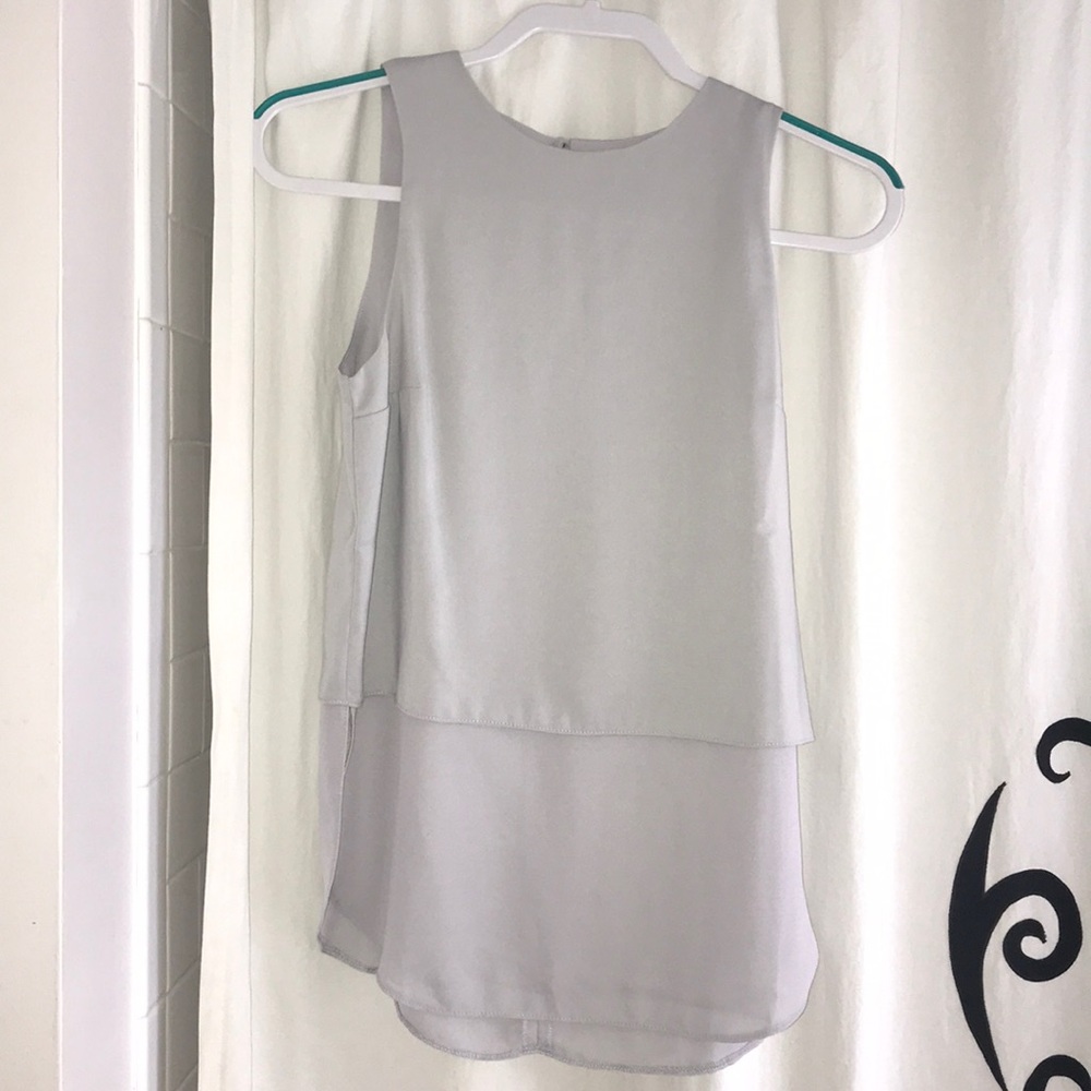 ASOS gray tiered top